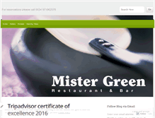 Tablet Screenshot of mister-greens.com